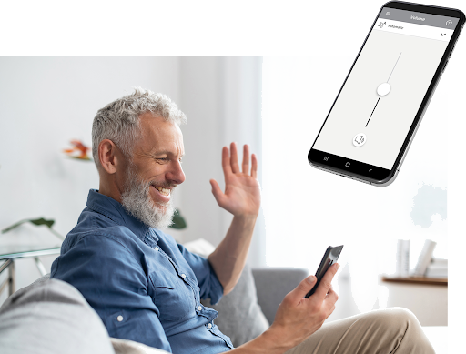 Aplicativo Hearing Remote para controlar o aparelho auditivo pelo celular