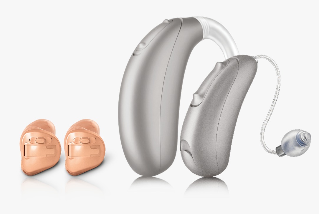 Modelos retroauricular, RIC e intra-auriculares da linha Vista da Argosy