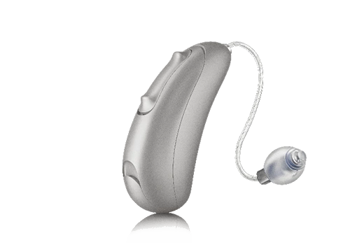Aparelho auditivo Vista V-312 da Argosy, modelo RIC com pilha